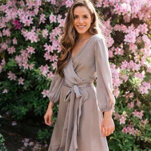 Gal Meets Glam Jennifer Dress Sage